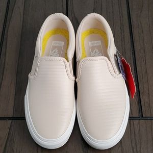 Leather slip on Vans size 8.5